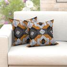 Kit Capa Almofada Geométrica Preta Persa Kit Com 4 Unidades 4