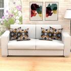 Kit Capa Almofada Geométrica Preta Persa Kit Com 4 Unidades 4