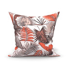 Kit Capa Almofada Grande Marrom Estampada 4 Unidades 60cm X 6