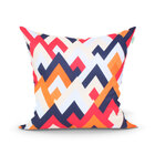 Kit Capa Almofada Laranja Estampada Para Quarto 4 Unidades +