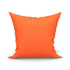 Kit Capa Almofada Laranja Lisa 3 Unidades 45cm X 45cm Tecido