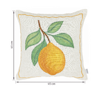 Kit Capa Almofada Quadrada e Retangular Linho Limão Siciliano 45x45|30x50cm 2 unidades