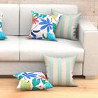 Kit Capa Almofada Listrada Floral 6 Unidades 45cm X 45cm Com