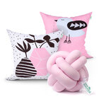 Kit Capa Almofada Menina Ros Estampada Kit 2 Unidades 45cm X