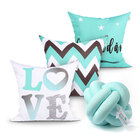 Kit Capa Almofada Para Quarto Estampada Love Kit 3 Unidades 4