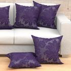 Kit Capa Almofada Roxa Medalhão 2 Unidades Grande 60cm X 60cm