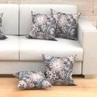 Kit Capa Almofada Tabaco Estampada 2 Unidades 45cm X 45cm Tec