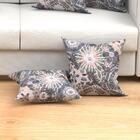 Kit Capa Almofada Tabaco Estampada 2 Unidades 45cm X 45cm Tec