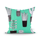 Kit Capa Almofada Verde Para Quarto Ou Sala Estampada Kit Com