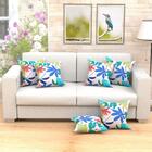 Kit Capa De Almofada Alpes Floral Azul 6 Unidades 45cm X 45cm