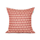 Kit Capa De Almofada De Linho Vermelha Lisa 45cm X 45cm Com Z