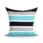 Kit Capa De Almofada Fé Azul Estampada 3 Unidades 45cm X 45cm