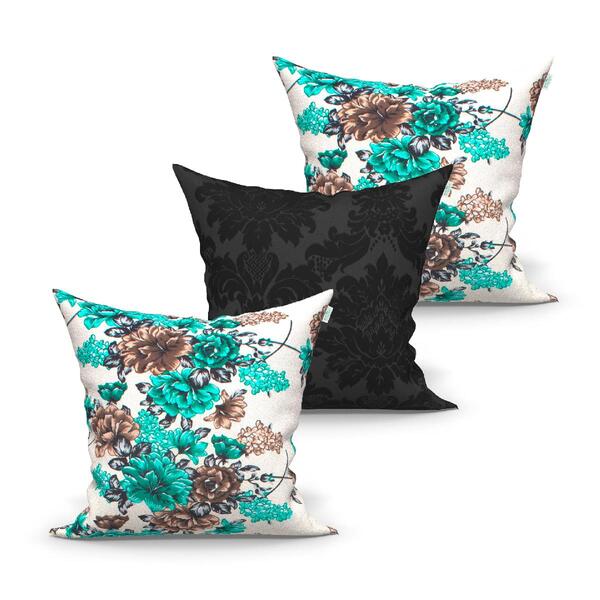 Kit Capa De Almofada Grande 60cm X 60cm 3 Unidades
