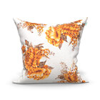 Kit Capa De Almofada Grande Bege Floral 4 Unidades 60cm X 60c