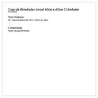 Kit Capa De Almofada Jornal 2 Unidades Grande 60cm X 60cm Tec