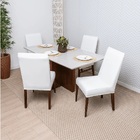 Kit Capa De Cadeira Jantar Elástico 6 Lugares Pronta Entrega