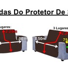 Kit Capa De Sofá Emy 2 E 3 Lugares +cortina 2 Metros +tapete