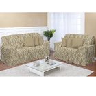 Kit Capa De Sofá Estampado 2 E 3 Lugares Decore Verde 2 Peças