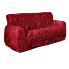 Kit Capa De Sofá Protetora Jogo 2 E 3 Lugares Moderna Vermel