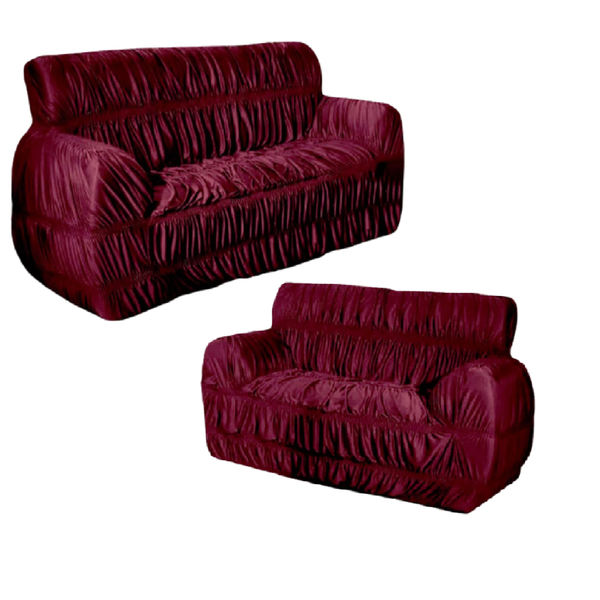 Kit Capa De Sofá Protetora Jogo 2 E 3 Lugares Moderna Vinho