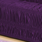 Kit Capa de Sofá Roxa 3 e 2  Lugares 25 Elásticos