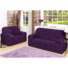 Kit Capa de Sofá Roxa 3 e 2  Lugares 25 Elásticos