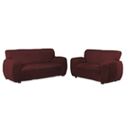 Kit Capa P Sofá 2 E 3 Lugares Protege Premium Tecido Vinhos