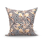 Kit Capa Para Almofada Bege Decorativa Estampada 6 Unidades 6