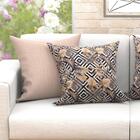 Kit Capa Para Almofada Bege Decorativa Estampada 6 Unidades 6