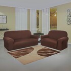 Kit Capa Para Sofá - Bem Estar - 2 E 3 Lugares - Marrom - Mal