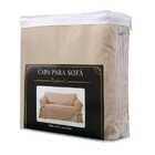 Kit Capa Para Sofá De 2 E 3 Lugares Em Brim Peletizado Bege