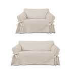 Kit Capa Para Sofá De 2 E 3 Lugares Em Gorgurão Várias Cores