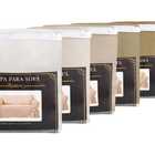 Kit Capa Para Sofá De 3 E 4 Lugares Em Brim Peletizado Cinza