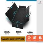 Kit Capa Pet Protetora De Banco Traseiro Impermeável Preto E