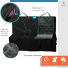 Kit Capa Pet Protetora De Banco Traseiro Impermeável Preto E