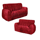 Kit Capa Protetora De Sofá 2e3 Lugares Modern Malha Gel Chum