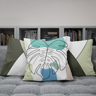 Kit Capas Almofadas Decorativas Folhas 6 45x45 - Id Decor