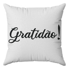 Kit Capas Almofadas Decorativas Gratidão Fé 45x45 - Id Decor