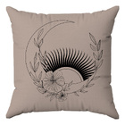 Kit Capas Almofadas Decorativas Lua E Flor 45x45 - Id Decor