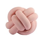 Kit Capas De Almofadas C/ Nó Innovative Plush Rosê 03 Peças