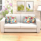 Kit Capas De Almofadas Decorativas Amarela Arabesco 45cm X 45