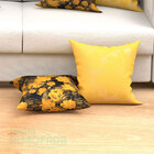 Kit Capas De Almofadas Decorativas Amarelo Floral Composê 45c