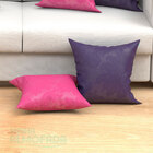 Kit Capas De Almofadas Decorativas Rosa Medalhão Composê 45cm