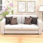 Kit Capas De Almofadas Decorativas Tabaco Medalhão Composê 45