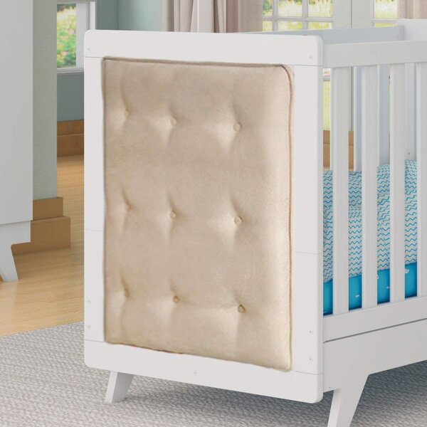 Kit Capitonê Berço 2 Peças Retrô  Corino Bege
