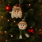 Kit Carinha Pelúcia Papai Noel E Boneco De Neve 4 Peças Trico