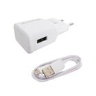 Kit Carregador De Parede Carga Rápida 15w Com Cabo Usb Branco