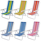 Kit Carrinho De Praia Com Avanço + 2 Cadeiras Aço 4 Posições