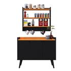 Kit Casa Completa Aparador Buffet Pés Palito Wood New Armário