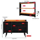 Kit Casa Completa Aparador Buffet Pés Palito Wood New Armário